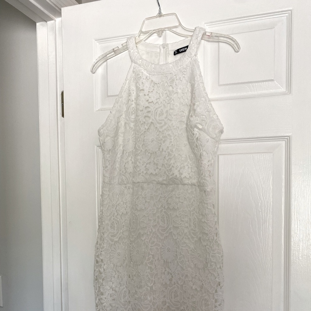Shein White lace dress